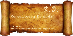 Keresztessy Daniló névjegykártya